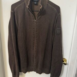 Calvin Klein‎ Jeans Brown Zip Up Sweater